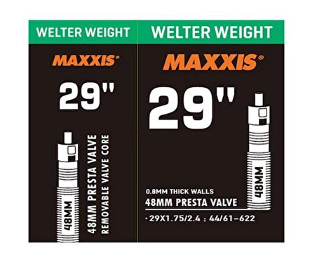 Maxxis Bisiklet İç Lastik Welter Weight 29X1.75/2.4 FV İnce Sibop 48mm