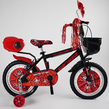 Sarissa Çocuk Bisikleti Arka Bagaj Kutusu Bisiklet Arka Sepet Kırmızı 