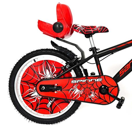 Sarissa Çocuk Bisikleti 20 Jant Spinne Zincir Muhafaza Plastik Bisiklet Mufazası Kırmızı