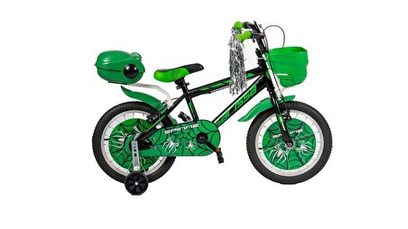 Sarissa Çocuk Bisikleti 16 Jant Spinne Zincir Muhafaza Plastik Bisiklet Mufazası Yeşil