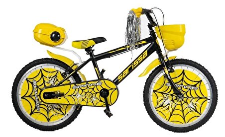 Sarissa Spinne 20 Jant 7 ve 10 Yaş Çocuk Bisikleti Yeni Sezon Full Aksesuarlı Sarı