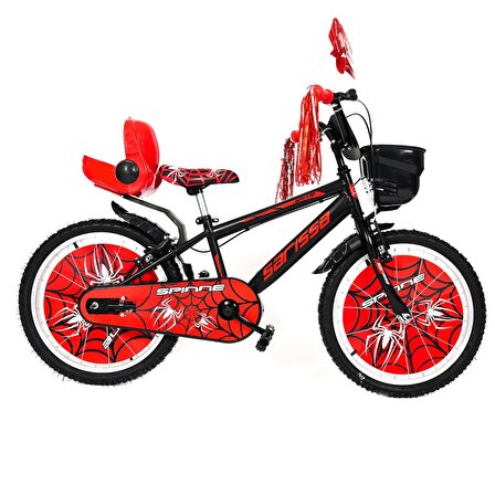 Sarissa Spinne 20 Jant 7 ve 10 Yaş Çocuk Bisikleti Yeni Sezon Full Aksesuarlı Kırmızı
