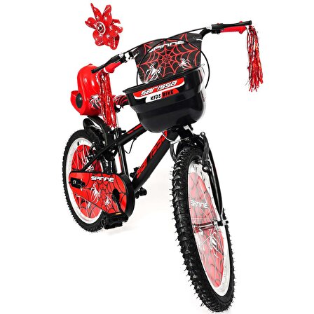 Sarissa Spinne 20 Jant 7 ve 10 Yaş Çocuk Bisikleti Yeni Sezon Full Aksesuarlı Kırmızı