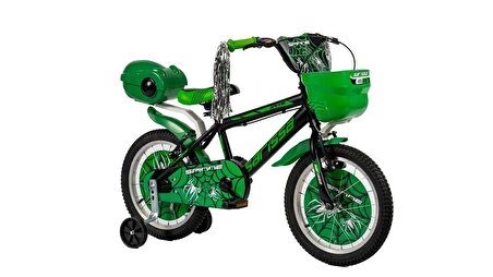 Sarissa Spinne 20 Jant 6 ve 10 Yaş Çocuk Bisikleti Yeşil + Yan Destek Tekeri