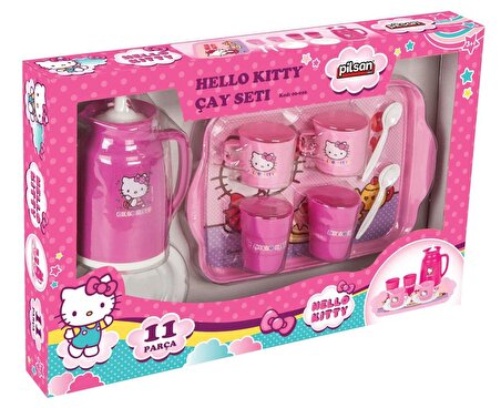 PİLSAN Hello Kitty Çay Seti LİSANLI ÇAY SETİ 11 PARÇA KUTULU