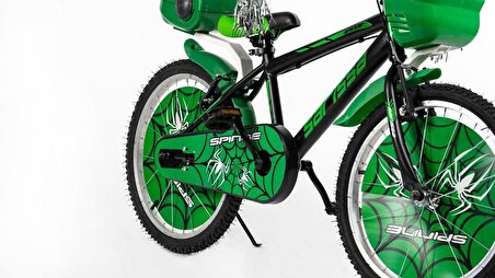Sarissa Spinne 20 Jant 7 ve 10 Yaş Çocuk Bisikleti Yeni Sezon Full Aksesuarlı Yeşil