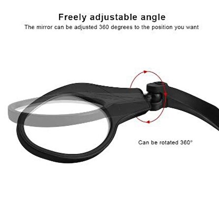 Xbyc 4014 Reflektörlü Gidon Bağlantılı Ayna Geniş Açılı Ayarlanabilir Bisiklet Dikiz Aynası