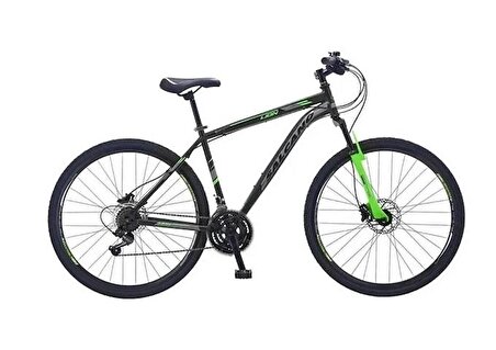 Salcano City Lion HD 28 Jant 21 Vites 19 Kadro Şehir Bisikleti Mat Siyah Yeşil