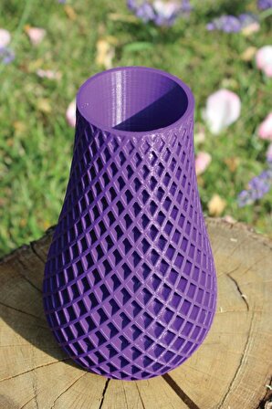 Dekoratif Vazo – 3D Doğa Dostu Biyoplastik Vazo – Çok Amaçlı Modern Vazo/Saksı Model MO3