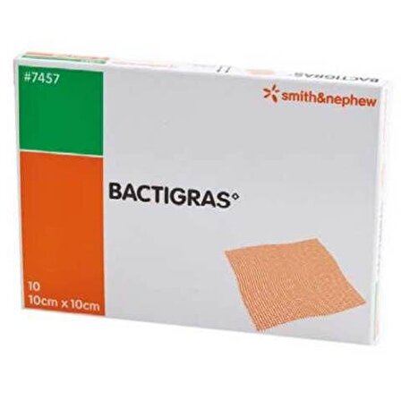 BLC GRUP MEDIKAL-Bactigras 10x10 Antiseptik Tül Parafinli Yanık Bakım Örtüsü 10 Adet