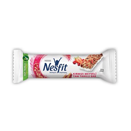 Nesfit Kırmızı Meyveli Tam Tahıllı Bar 23,5 Gr. (2'li)