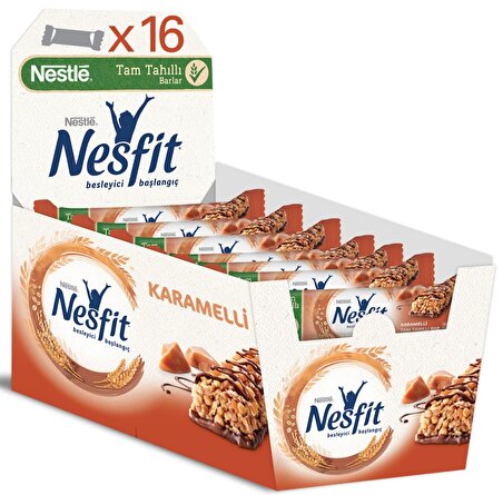 Nestle Nesfit Karamelli Tahıllı Bar 25 gr x 16 Adet