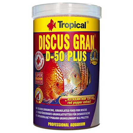 Tropical Discus Gran D-50 Plus 100Ml/44g