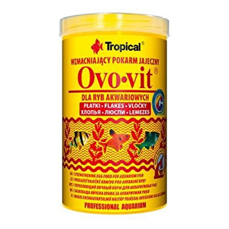 Tropical Ovo-vit Flake Yumurtalı Pul Yem 100 ml 20 gr