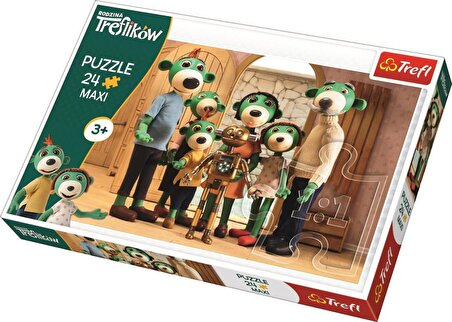 Trefl Puzzle Family Portrait, Treflik Family 3+ Yaş Büyük Boy Puzzle 24 Parça