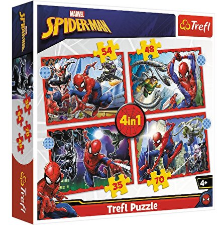 Vardem 4in1 Puzzle Marvel Spiderman 34384