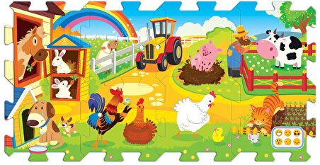Trefl Puzzle Çiftlik Eğlencesi 1+ Yaş Büyük Boy Puzzle 8 Parça