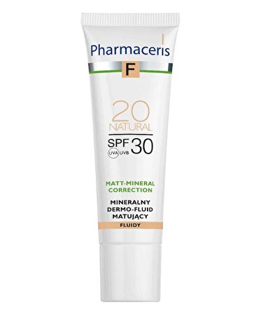 Pharmaceris F Mineral Matifying Fluid Dermo-Foundation 20 Natural SPF30 30 ML