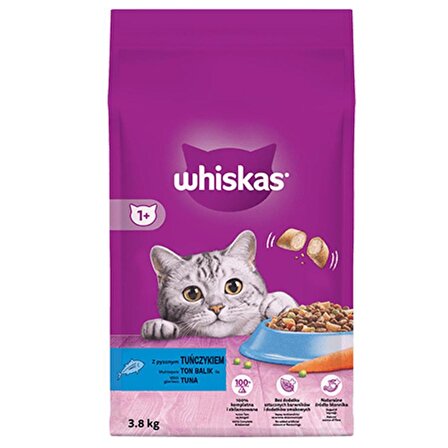 Whiskas Ton Balıklı ve Sebzeli 3.8 kg Yetişkin Kuru Kedi Maması