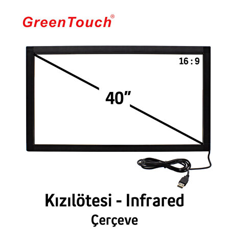 40" Green Touch IR Dokunmatik Çerçeve 10 Nokta