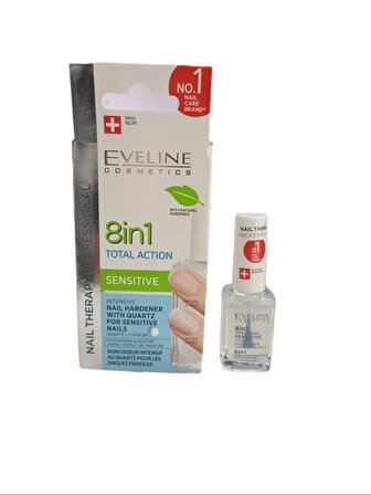 Eveline 8in1 Total Action Sensitive Hassas Yoğun Tırnak Sertleştirici 12 ml