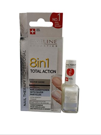 Eveline Silver Shine Intensive Nail Conditioner Gümüş Parlak Etkisi ile Kırılma Karşıtı Bakım Ürünü