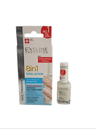 Eveline Total Action 8 In 1 Intensive Nail Conditioner Yoğun Tırnak Bakım Kremi 12 ml