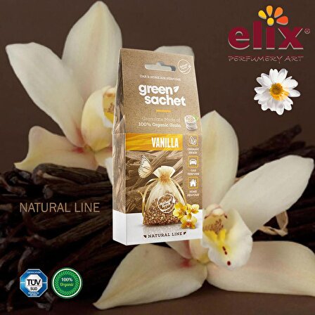 ELIX Natural Ahşap Granüllere Emdirilmiş Özel Aromalı Koku - Vanilya