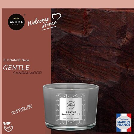 Aroma Home Elegance Kokulu Mum Gentle Sandalwood 115gr.