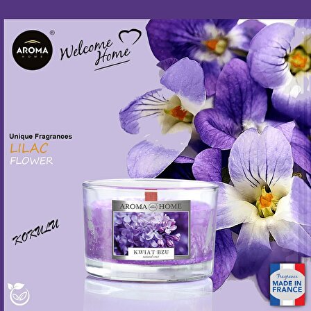Aroma Unique Fragrances Kokulu Mum Lilac Flower  115gr.