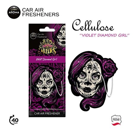 Aroma Cellulose Asma Koku -  Skull Violet Girl 