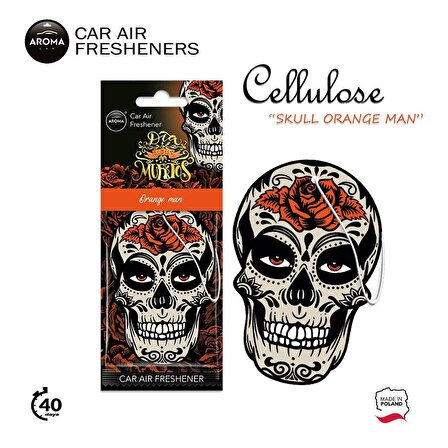 Aroma Cellulose Asma Koku - Skull Orange Man