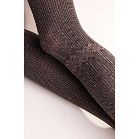 Gabriella İthal 60 den 3D Kahverengi Külotlu Çorap Marit Hazel