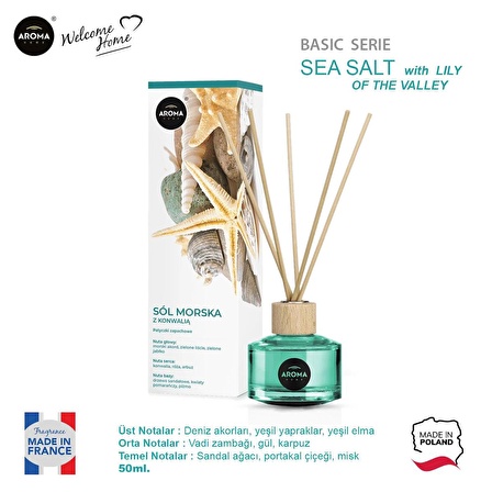 Aroma Home Basic Line Sea Likit Koku Salt With Lily Of The Valley 50ml.