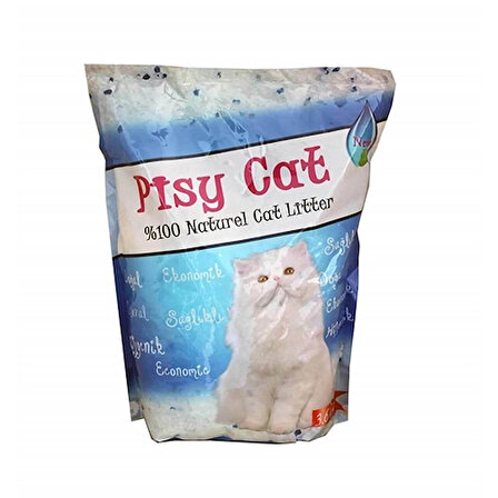 Pisycat Silika Süper Emici Kristal Kedi Kumu 9x3,6 Lt 