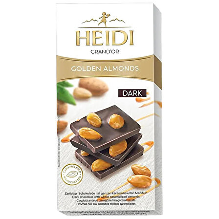 Heidi Karamelize Bütün Bademli Bitter Çikolata 100 gr.