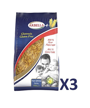 Arbella Glutensiz Arpa Şehriye 400g X 3 Adet