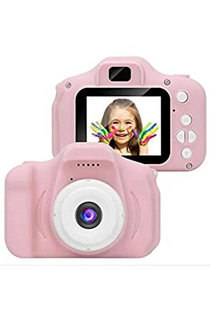 Dijital Fotoğraf Makinesi Çocuk Mini 1080p Hd Kamera Selfie Çocukfoto 91x56