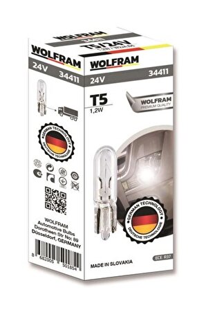 Wolfram T5 24v Mini Dipsiz Ampül