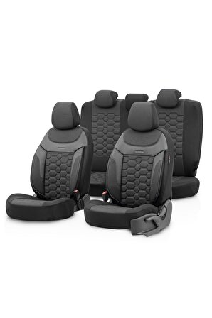 Carbon Design Universal Seat Cover Black-smoked