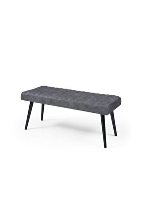 Mutfak Bank Bench Oturma Markiz 110cm Gri/antrasit Kumaş