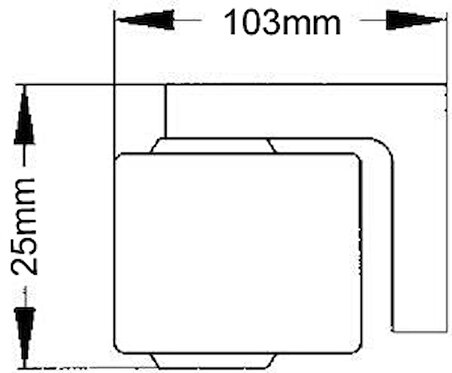 Hella Marine mini spot. Tip 4532 Siyah