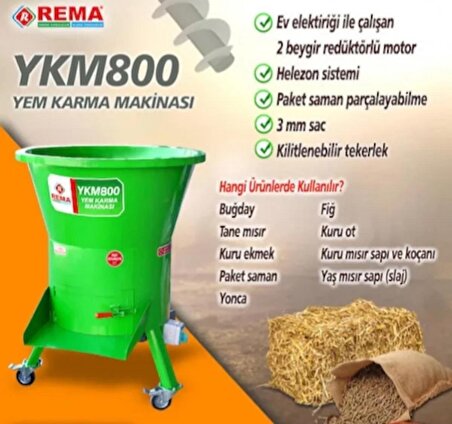 Rema YKM800 Yem Karma Makinesi