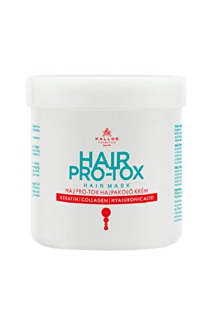 HAIR PRO-TOX Keratin, Kollajen ve Hyaluronic Acid içeren Saç Bakım Maskesi 500ml