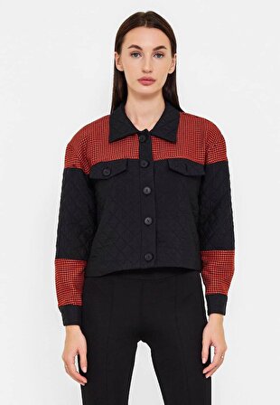 Favori Tekstil Uzun Kollu Boydan Düğmeli Ceket