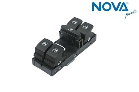 Cam Açma Anahtarı ( 4 Lü Krom )-Golf -Jetta-Polo-Passat-Tıguan-Touran-Passat Cc