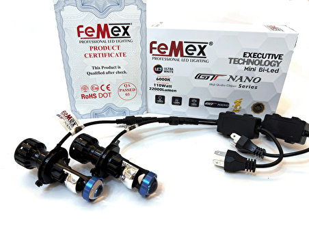 FEMEX GT Nano EXECUTIVE H4 Mini Bi-Led Xenon Kendinden Mercekli