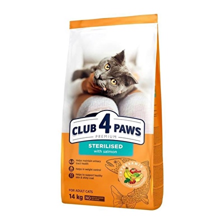 Club4Paws Premium Kısırlaştırılmış Kedi Maması 14 Kg