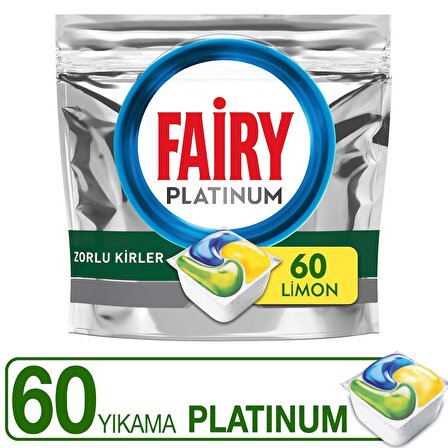 Fairy Platinum 60 Yıkama Tablet Bulaşık Makinesi Deterjanı 60 Adet 