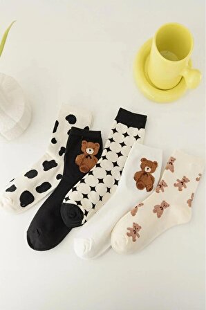 5'li Kadın Teddy Çorap Setleri